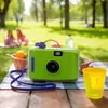 Câmera Infantil Retrô 135 Filme Fool Verde À Prova D'água Paperone Câmera de Filme Não Descartável