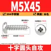 Tornillos Autorroscantes Phillips Cabeza de Lenteja de Acero Inoxidable 304 Clavos Autorroscantes Cabeza de Lenteja PA Tornillos de Rosca para Madera M1M2M3M4M5-M8