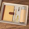 Set de Regalo Empresarial Personalizado Taza Termo de Madera de Bambú Set de Libreta y Bolígrafo Conmemorativo Reunión Anual Regalo de Acompañamiento de la Empresa