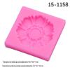 Flor de girassol Girassol Flor violeta Folha Dobra Molde de açúcar Decoração de bolo Pequena margarida Gota de goma Acessórios Ferramenta