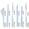 Set de Raspadores de Plástico para Pintura al Óleo Transfronteriza de Comercio Exterior, Espátula para Pintura al Óleo, Cuchillo de Pintura, Mezcla de Colores Artísticos, Raspador para Arcilla de Cerámica