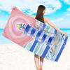 Toalla de playa de rizo estampado de doble cara para comercio exterior, microfibra transfronteriza para adultos, toalla de baño para natación, venta al por mayor, secado rápido, terciopelo de doble cara