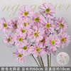 Flores Artificiais Coloridas Estilo Monet Flores Falsas Atacado Verde Roxo Arranjo de Casamento Cenário Decoração de Paisagismo