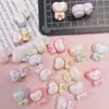 Acessórios de unha em miniatura de desenho animado de animais, presilhas de cabelo, brincos, acessórios de árvore para dedos DIY feitos à mão, tamancos, transfronteiriço