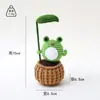Muñeca Pequeña Terminada Tejida a Mano Transfronteriza Lana Crochet Cactus Papa Activa Pollo Tejido Abeja Guisante