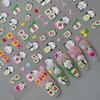 Redanco nuevas pegatinas para uñas 5D en relieve de arte de uñas dibujos animados bambú panda calcomanías adhesivas tridimensionales para uñas al por mayor