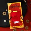 2026 Año Nuevo Dibujos Animados 3D Felpa Sobre Rojo Año del Caballo Bolsa de Dinero de la Suerte Muñeco Lindo Festivo Festival de Primavera Sobre Rojo Infantil