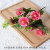 Flor artificial rosa roja naranja flor simulación rosa flor artificial salón de bodas decoración del hogar flor artificial al por mayor
