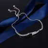 Pulsera de Zirconia de Lujo de Diseño de Nicho de Moda para Mejores Amigas y Hermanas, Joyería de Pulsera Elástica