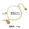 Nuevo Estilo Chino Pulsera Vietnamita de Arena Dorada Estilo Palacio Retro Pulsera Calada de Mariposa Calabaza Joyería de Estilo Chino para Mujer