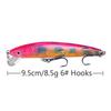 Isca Artificial Minnow Dez Cores Flutuante Conta Sonora Simulação Isca Dura Isca de Imitação Equipamento de Pesca Produto Trolling