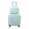 Mala de 18 polegadas Desenho Animado Mini Mala de Bordo Leve Roda Silenciosa Sitable Mala Trolley Infantil 20 polegadas Mala com Senha