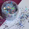 Pequena baleia faça você mesmo fluxo de cânhamo pingando cola série natal flash floco de neve árvore de natal glitter misto materiais de produção faça você mesmo