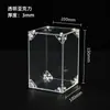 Caja transparente acrílica personalizada para exhibir figuras y piezas de Lego, caja de almacenamiento acrílica a prueba de polvo con tapa abatible