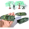 Modelos Plásticos de Tanques Pequenos, Várias Peças, Brinquedos Militares Infantis, Acessórios para Mesa de Areia Psicológica, Venda Direta no Atacado do Fabricante