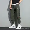 Artículos en stock Comercio exterior Pantalones de trabajo para hombre Otoño Delgados Holgados de Marca de Moda Joggers Multibolsillos Casual Versátil Talla Grande Pantalones Cortos