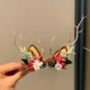 Accesorios para el Cabello de Navidad Pinzas para el Cabello de Reno Lindos para Niños y Adultos Pasadores de Papá Noel Diademas Adornos Pinzas Pequeñas Tocados