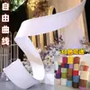 Toldo de Sol para Casamento Forma Livre Tecido Curvo Cobertura Arco Ondulado Espiral Versátil Tecido Elástico Adereços de Casamento Decoração de Teto