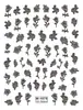 Os Últimos Adesivos de Unha Série de Ano Novo Alívio Estéreo 5D Fogos de Artifício de Ano Novo Mahjong Fortuna Joias Adesivas para Nail Art