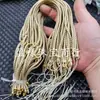 Cuerda de Colgante Ajustable Tejida a Mano Esmeralda Jade Hetian Jaspe Cuerda de Colgante Joyería Cordón de Jade Venta al por Mayor Cuerda de Jade