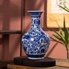 Cerámica de Jingdezhen Estante Bogu Gabinete de Vino Patrón de Dragón Florero Azul y Blanco Porcelana Azul y Blanca Antigua Decoraciones Modernas para el Hogar