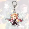 Llavero Acrílico de Demon Slayer, Nichirin, Nezuko, Colgante Acrílico de Giyu, Accesorios Periféricos de Anime