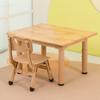 Mesa y Sillas de Madera Maciza para Niños. Escritorio y Sillas de Jardín de Niños. Educación Temprana Aprendizaje Escritura Juguete Mesa Ajustable de Madera Maciza y Sillas