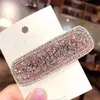 Pinza de Pelo de Cristal Estilo Coreano Celebridad de Internet Ins Pinza para el Pelo con Pedrería Pinza para Flequillo Accesorio para el Cabello Full Diamond Lujo Ligero