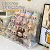 Caja de Exhibición Transparente Acrílica Estilo Escalera para Almacenamiento de Muñeco de Peluche de Vinilo Labubu Soporte de Exhibición