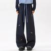 Calça Casual Solta Feminina Amazon Bordada Cor Sólida Estampa de Cachorro Moda Pg9956