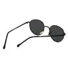 Gafas de Sol para Mujer con Cara Pequeña, Montura Pequeña, Redondas con Borde Dorado, Estilo Retro Francés 2025 Nuevas Gafas de Sol para Hombre