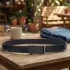 Vendedor quente de e-commerce transfronteiriço 3,5 CM Couro Bovino de Camada Superior Masculino Casual de Alta Qualidade Fivela Automática Cinto de Couro com Venda por Atacado no Local