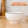 Louça de Mesa Cerâmica Pratos Cor Simples Sob Esmalte Estilo Escandinavo Tigelas e Pratos de Celebridade da Internet Conjunto de Pratos Domésticos Tigelas para Comer de Micro-ondas