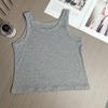 Camisola de Invierno con Tirantes para Mujer Ropa Exterior Interior Talla Grande Ajustada Alta Elasticidad Ajustada Color Sólido Top Básico Corto