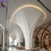 Fabricante de Painéis de Teto em Fibra de Vidro GRC de Formato Irregular, Paredes Cortina, Designs em Linha e Relevos Decorativos para Colunas de Shoppings e Colunas Redondas