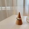 Anillos apilables de marca nicho coreana para mujer, estilo nuevo, personalidad retro Ins europea y americana, anillo abierto simple de dedo índice transfronterizo