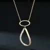 Collar con Letra Geométrica de Forma Especial Moissanita Europeo y Americano Artesanía Cepillada Plata de Ley 925 Retro Asimétrico Collar en Forma de O