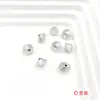 Accesorios de joyería DIY chapados en oro de alta retención de color, cuentas arrugadas, cuentas espaciadoras tipo OVNI, cuentas geométricas metálicas para pulseras y collares, cuentas sueltas