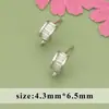 Estilo Ins Transfronterizo Diseño de Nicho Exquisitos Pendientes de Zirconio Hojas Retorcidas Anillo DIY Pendientes Accesorios de Material para Pendientes