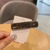 Grampo de Cabelo de Alto Padrão com Diamantes Completos Novo Estilo Clipe Lateral Elegante da Moda Clipe de Franja Frontal Simples Versátil Clipe Bb Quebrando Acessórios de Cabelo