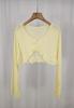 Cardigan Protector Solar Delgado Vestido de Tirantes para Mujer Sobrecamisa Chal de Verano Hongo Chaleco Pequeño Chaqueta Spice Girl