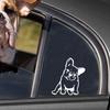 Pegatinas Creativas de Comercio Exterior para Coche Perro Bulldog de Dibujos Animados Pegatinas Reflectantes Calcomanías Personalizadas para Coche