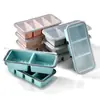 Lonchera de Silicona Compartimentada de Venta Caliente Transfronteriza, Caja para Congelador de Alimentos, Caja de Almacenamiento, Lonchera Fresca con Tapa, Molde para Almacenamiento de Alimentos