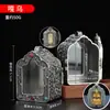 Dragão esculpido dourado em bronze cinco Mestres estátua de bronze Deus da Riqueza carrega "Rei Dragão Guangji" caixa gawu pingente pingente