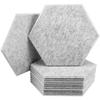 Nova placa de isolamento acústico hexagonal decoração de parede material criativo 3D fundo retardador de chama placa de feltro de absorção de som
