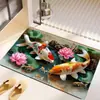 Nuevas Alfombrillas de Piso de Barro Diatomeas Estilo Chino, Alfombrillas de Piso para Baño, Alfombrillas para Pies de Fácil Cuidado, Alfombras Absorbentes de Agua de Secado Rápido para Inodoro Venta al por Mayor