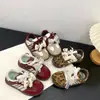 Zapatillas de Entrenamiento Retro Alemanas para Niñas de Otoño e Invierno, Zapatillas Deportivas Casuales Versátiles de Caña Baja Melard para Niños, Zapatos Dobles de Algodón, Zapatos Individuales de Moda