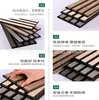 Fabricante de Paneles Acústicos de Fibra de Poliéster con Rejilla de Tiras de Madera Plegables, Paneles Absorbentes de Sonido para Paredes, Paneles Decorativos de Pared de Ingeniería Ignífugos Ecológicos