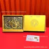 Artesanato de gravação em cobre retrô chinês, ornamentos do deus da fortuna, adequados para exposições e feriados, atacado de presentes banhados a ouro