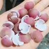 Serie degradada de imitación de porcelana flor de peonía accesorios para joyería DIY pétalos de vidrio estilo antiguo pasadores de pelo materiales para tocados hojas al por mayor
